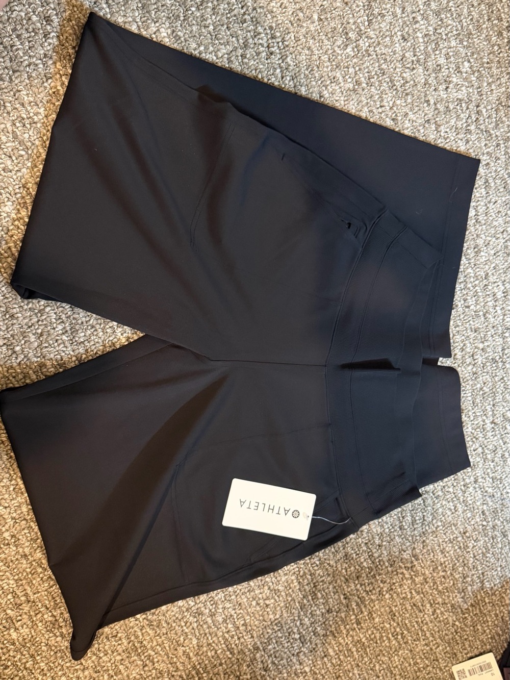 Athleta Black Athletic Venice wide leg with Zipper Pocket size medium - Picture 3 of 4